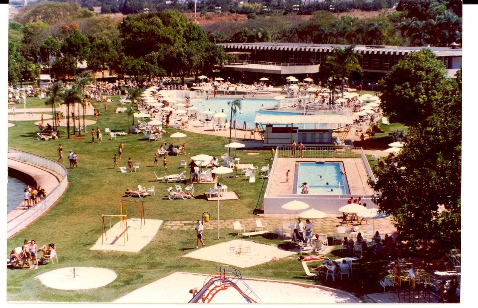 Vista aérea Iate Clube de Brasília - 1990
